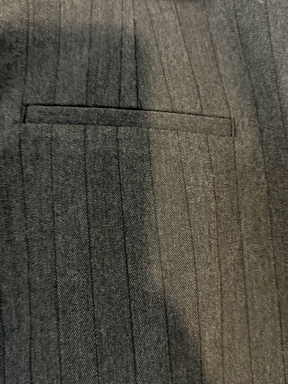 NWT ZARA Dark Grey Pinstripe Tailored Dress Pants Size XL - Picture 7 of 14